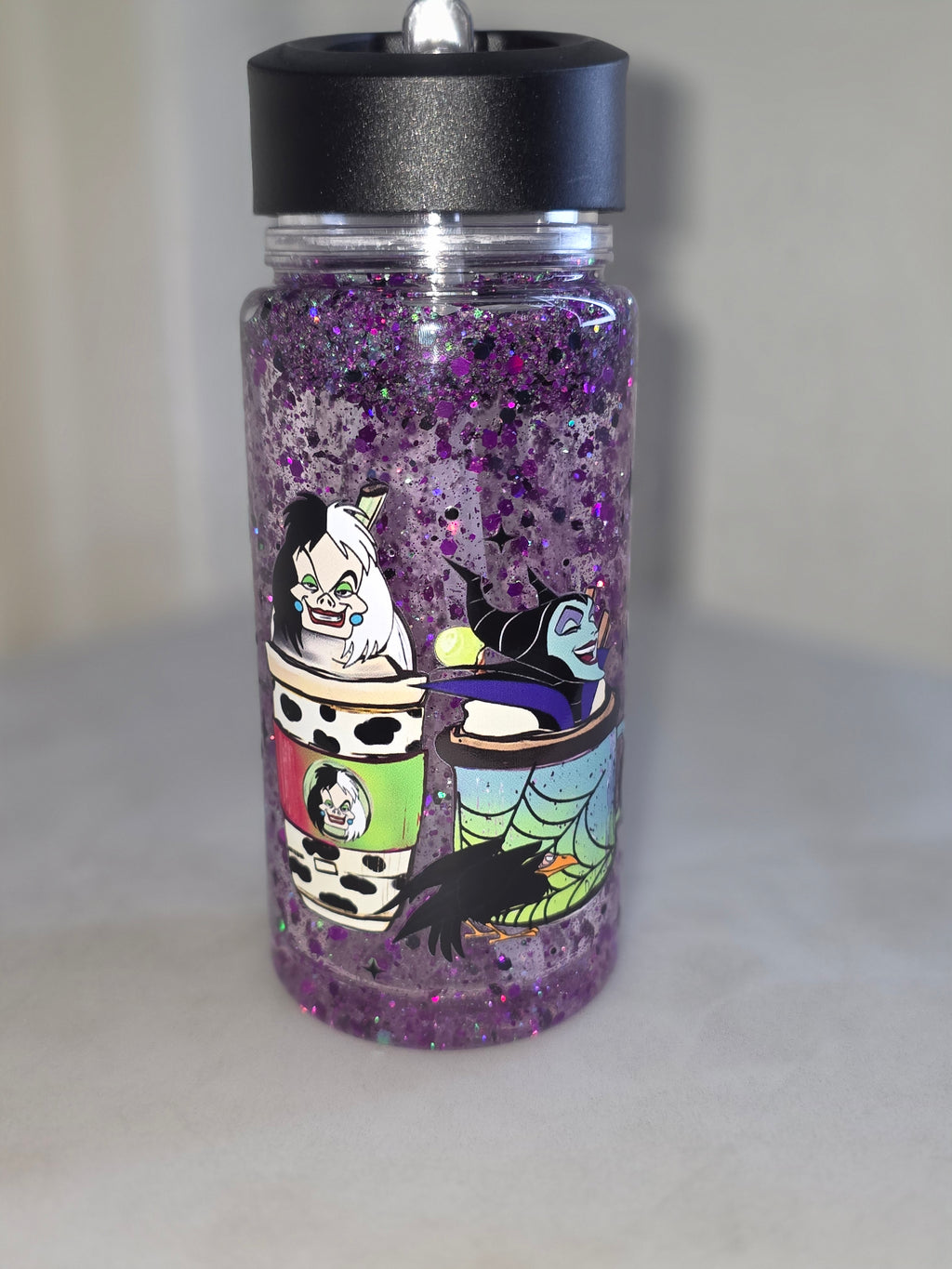 10 oz Acrylic Kids Glitter Snow Globe Tumbler
