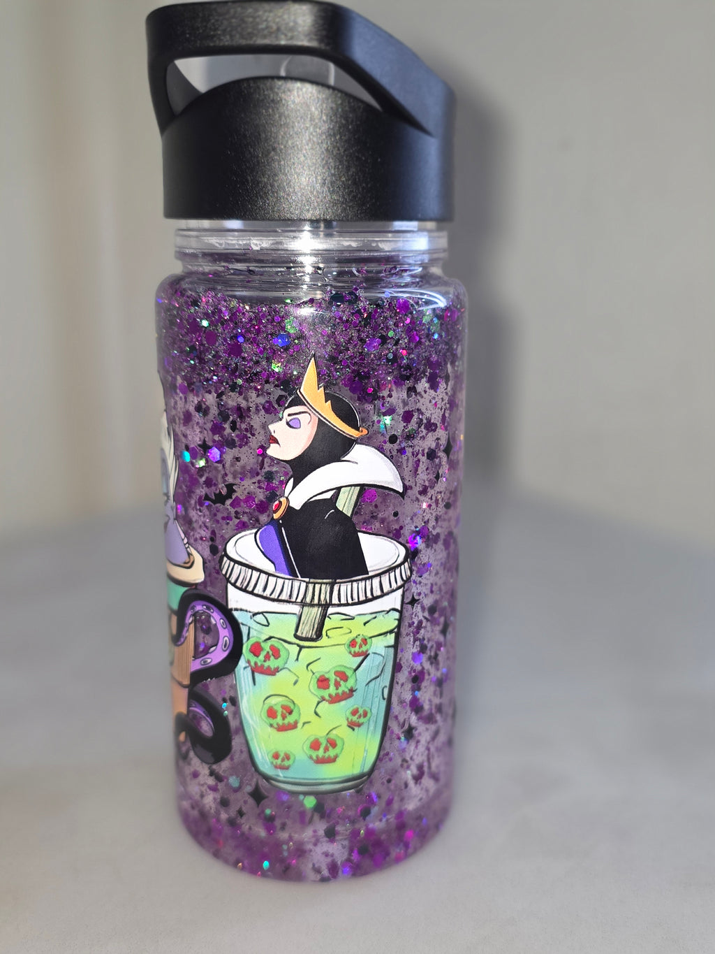 10 oz Acrylic Kids Glitter Snow Globe Tumbler