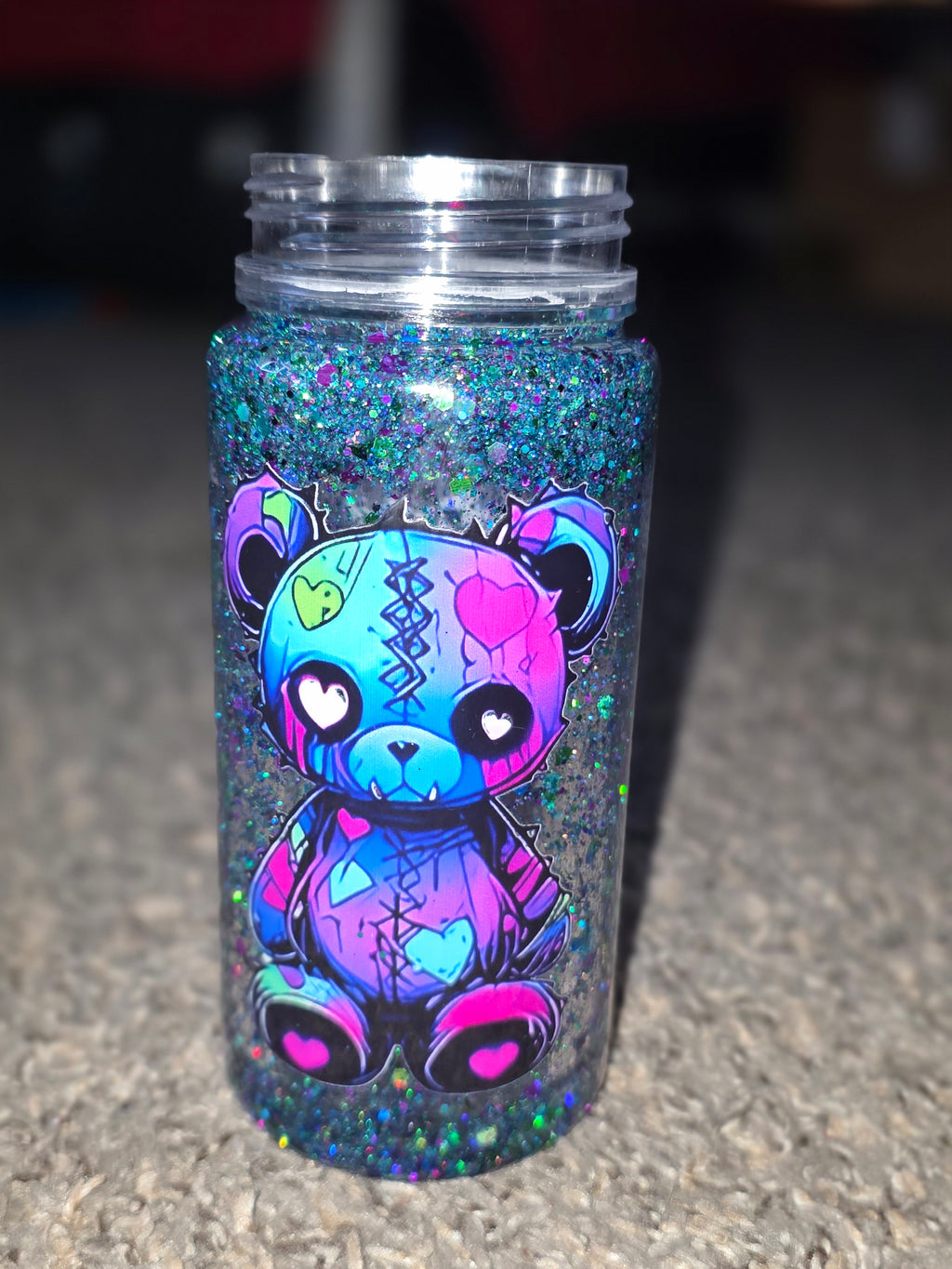 10 oz Acrylic Kids Glitter Snow Globe Tumbler