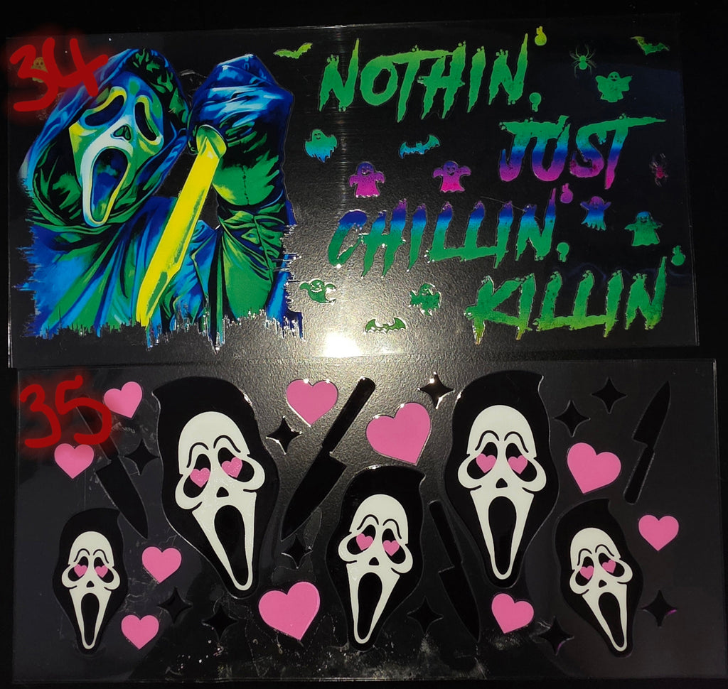 Sticker designs 36-38 - Beetlejuice themed